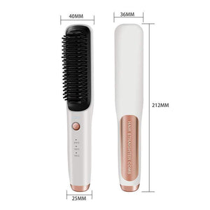 Wireless Straight Comb Hair Curler