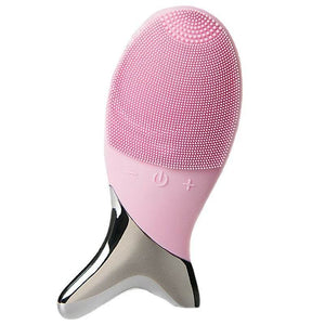 Silicone Gel Cleansing System Electric Facial Nstrument Cleaning Brush Pores Inductive Therapeutical Instrument Vibration MassagerSilicone Gel Cleansing System Electric Facial Nstrument Cleaning Brush Pores Inductive Therapeutical Instrument Vibration Massager