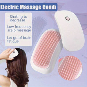 Portable Beauty Tool Scalp Comb Electric Massage Comb Body Relaxing High-Frequency Vibration Head Massager